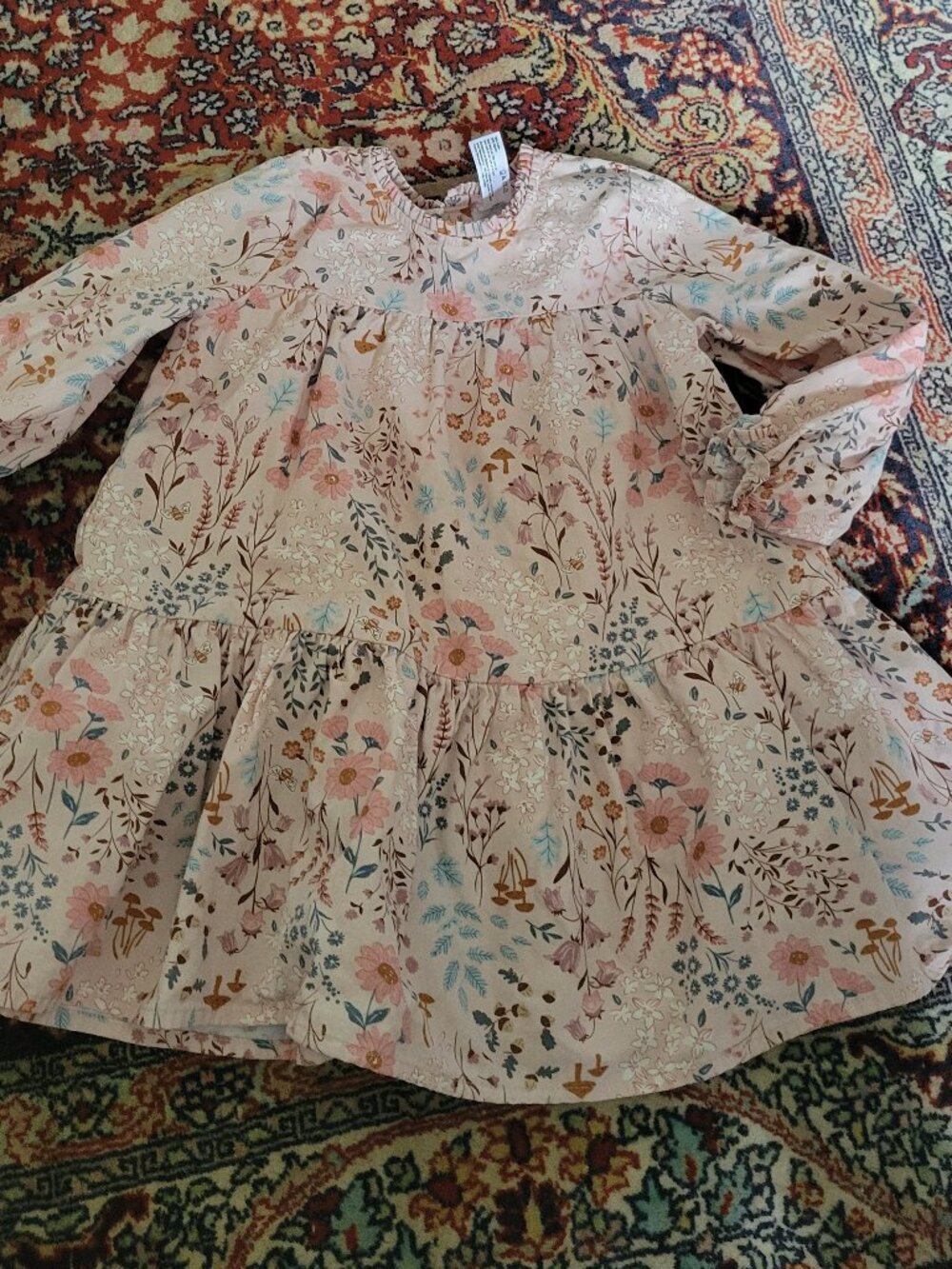 Modern Moments Sweet Pink Floral Tiered Dress Size 4T